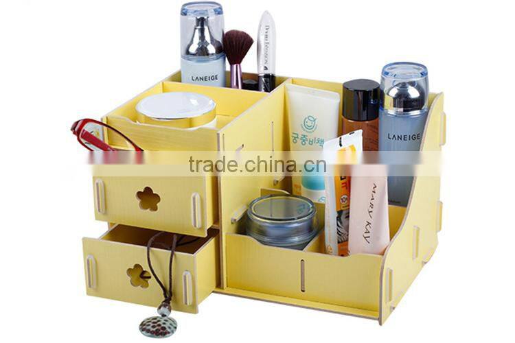 DIY Home Desk Double Drawer Cosmetic Organizer