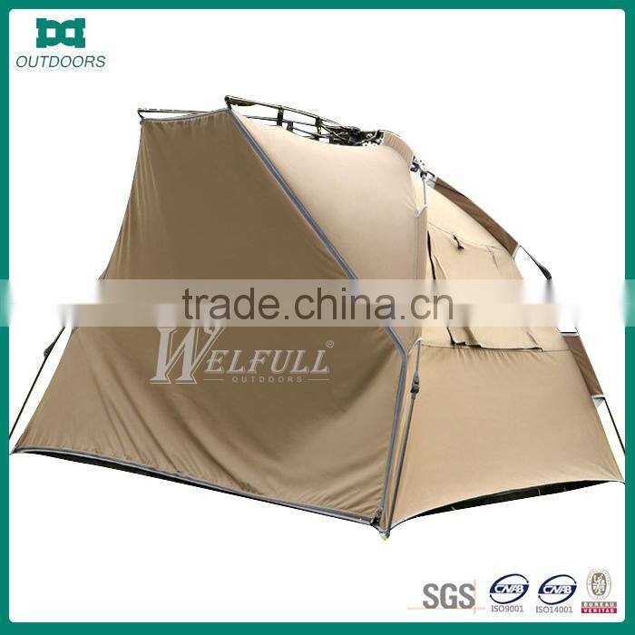 Unique automatic pole folding fishing tents