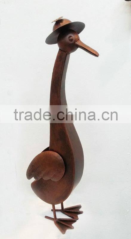 Animal ornaments metal duck