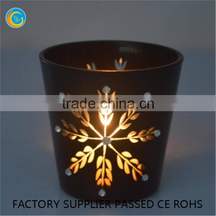 glass candlesticks used wedding decor