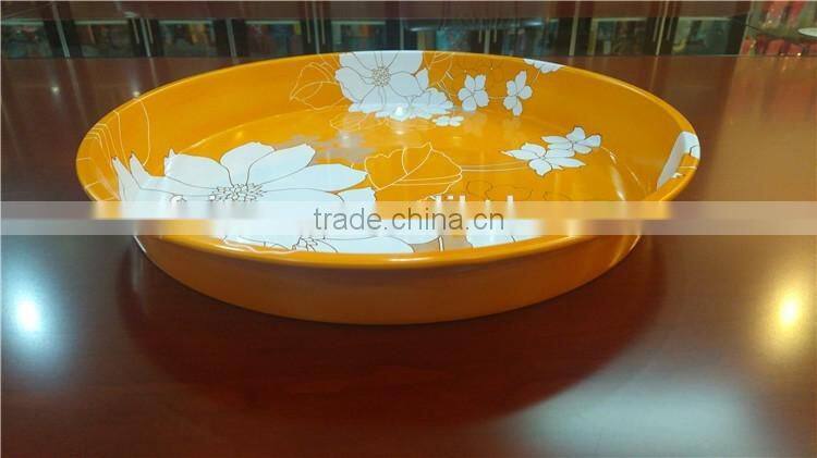 glorious design high quality round tin tray