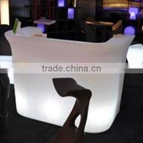 Hot sale modern colorful glowing illuminating LED counter for bar/KTV/hotel/ garden