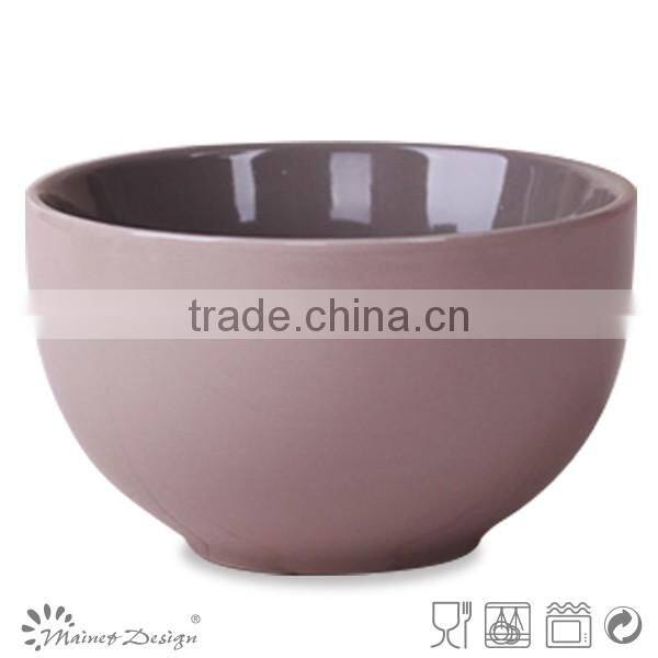 Two tone glazed ceramic rice bowl manufacturer