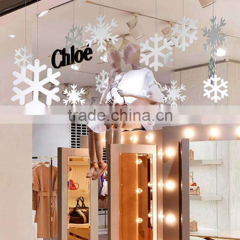 2016 christmas acrylic snowflake for decorations