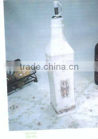ceramic olive bottle