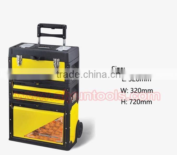 Draw-bar box Plastic box trolley case compartment tool box Pull rod case luggage