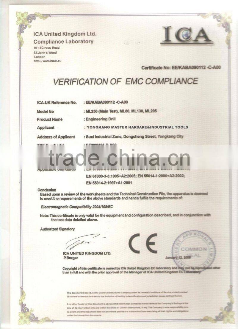 MASTER 120mm 4.8"Industrial quality concrete diamond core drill machine(MT120)