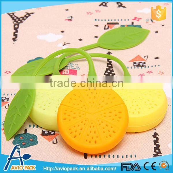 Food grade silicone tea filter lemon shaped tea filter