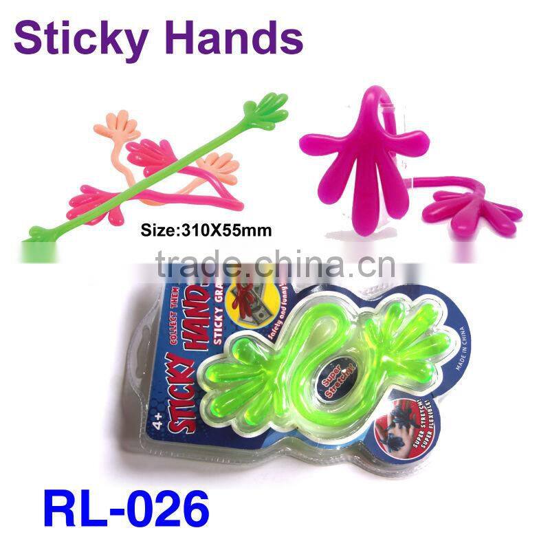 sticky soft hand toys