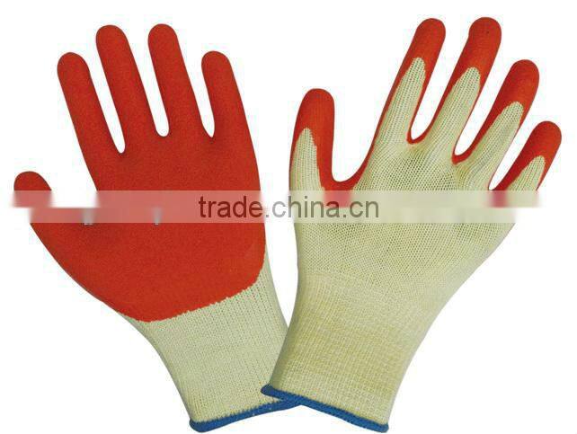Latex palm coating safety gloves with factory price