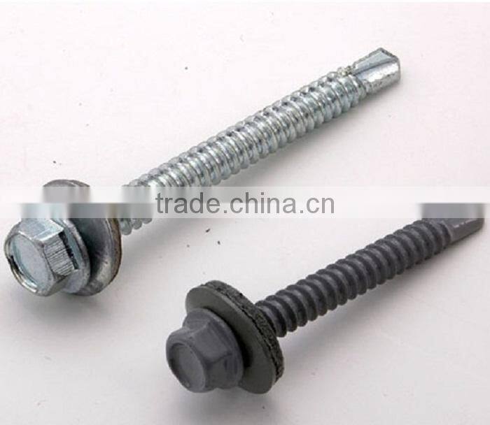 Galvanized Hex Head washer Self-drilling roofing Screws