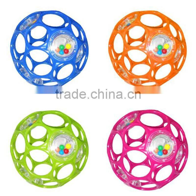 Hot Wholesale Cheap Plastic Baby Rattle Ball Noise Maker Topys 2016