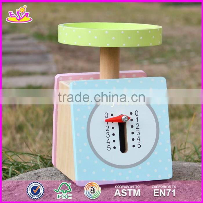 2017 New products children pretend play wooden scale toy W10D150