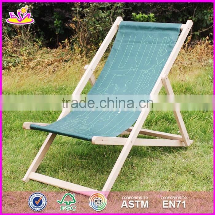2017 New design folding wooden beach chairs for sale W08G218