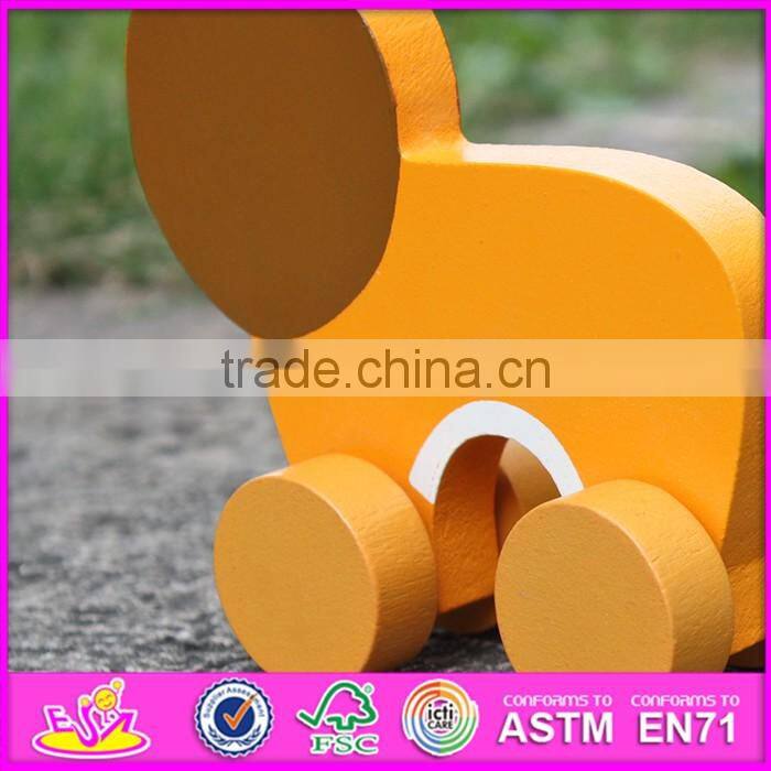 2017 New products kids lion car toy wooden toy plans W04A320