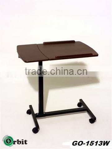 Office Furniture Over Bed Table Wooden Adjustable Laptop Bed Table