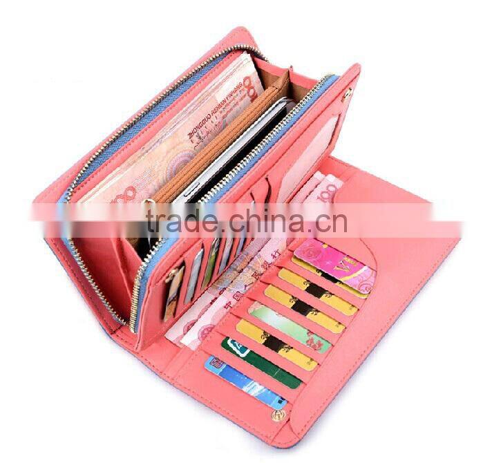 2014 New style leather wallet case for unisex