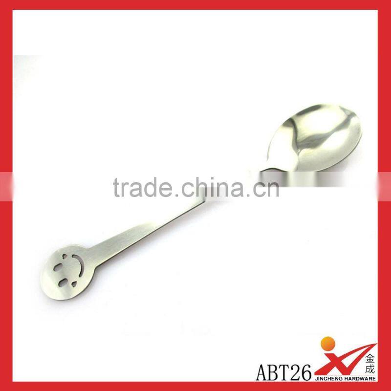 High Grade Mirror Polish Flatware Set,smile face stainless steel 410 spoon