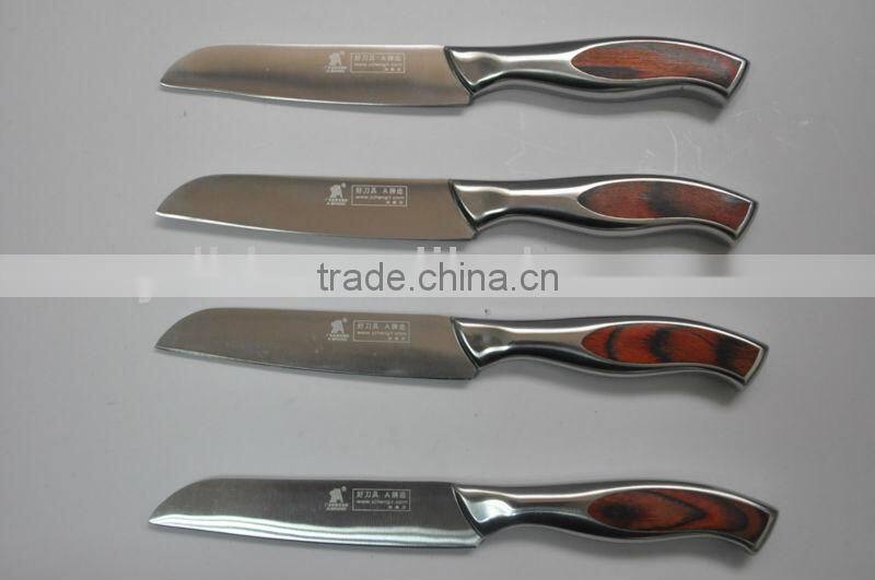 pakka wood handle fruit knife/steak knife