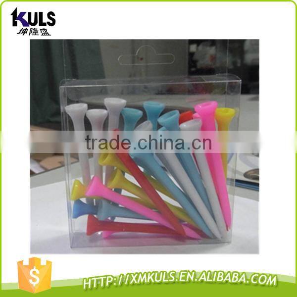 wholesale customized multicolor golf plastic tee