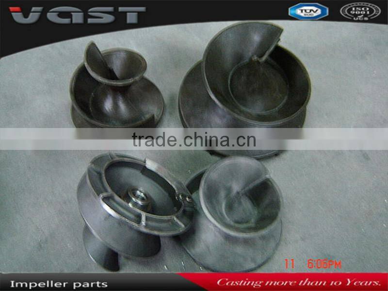 pump parts impellers/turbo impeller/brasion resistance alloy steel lost wax precision casting pump impeller