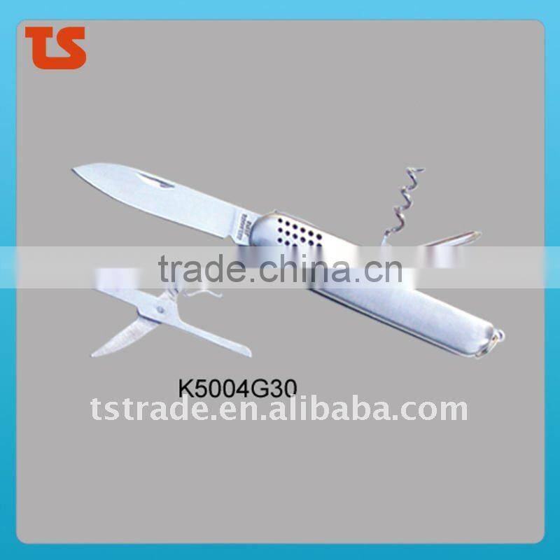 2014 New design multi function novelty pocket knife with LED light(K5005G2