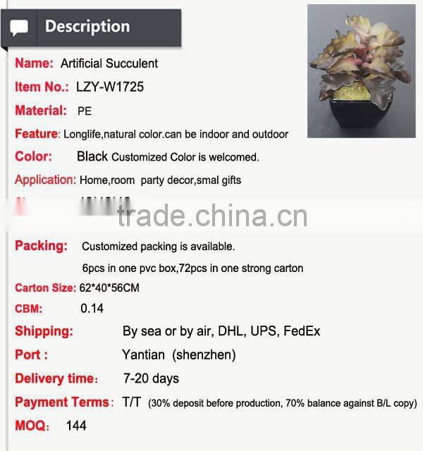 Cheap wholesale artificial succulent plants tropical plants