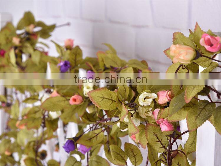 artificial hanging vine plant silk leaf garland