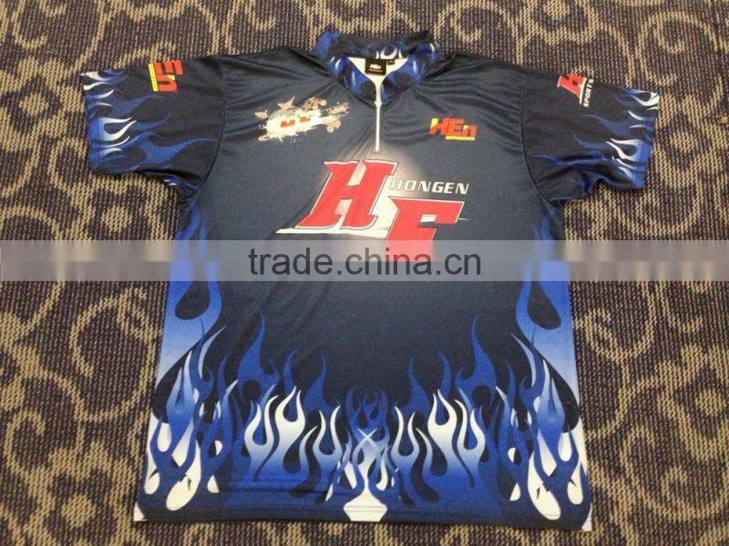 Hongen apparel custom sublimated fishing jerseys ,fishing polo shirts