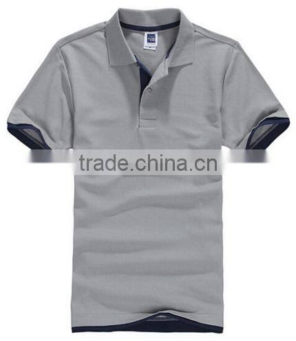 New 2016 Men Cotton Short Sleeve Sports Jerseys Polo Shirt