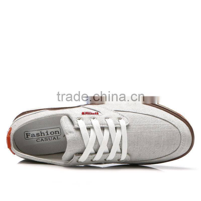 stylish fashion linen casual shoes men high quality, adults casual canvas shoes sample for male price cheap