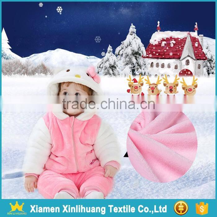 High Quality 100% Polyester Knit Flannel Jersey Fabric for Babies