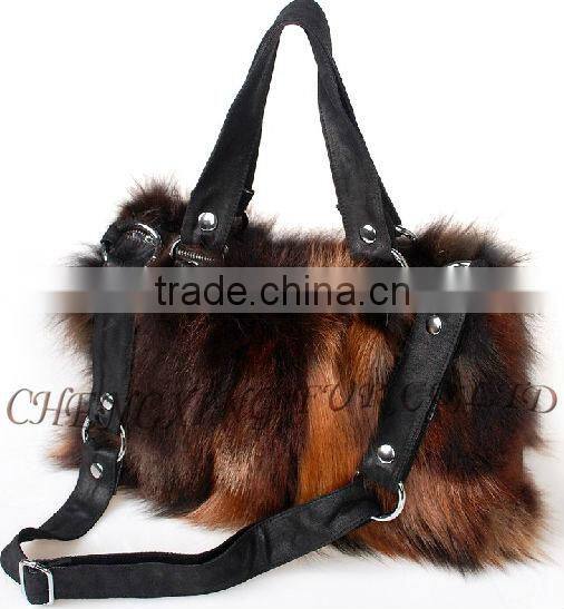 CX-H-51 Fashion Silver Fox Bags 2016 Women Handbag Production