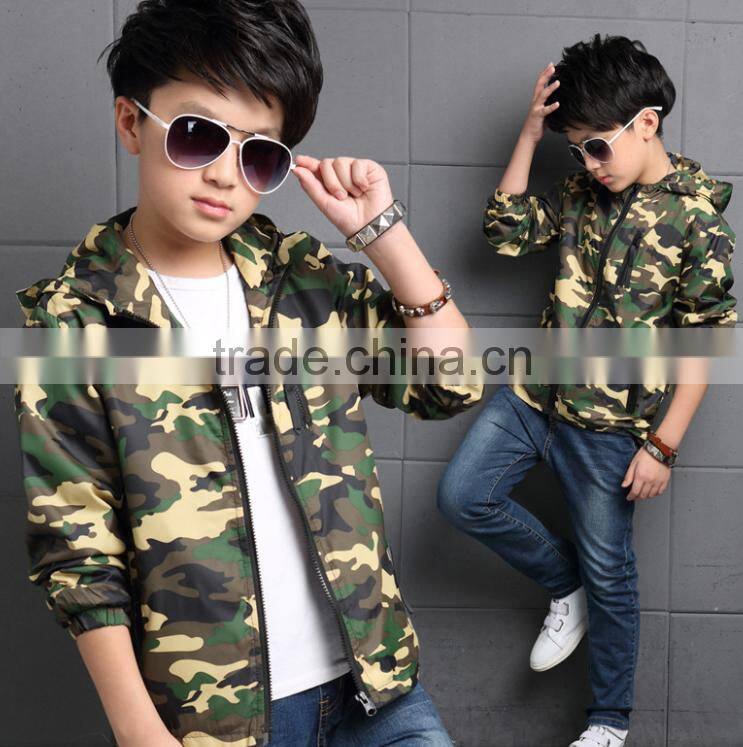 2016 children's camouflage boys winter Jacket