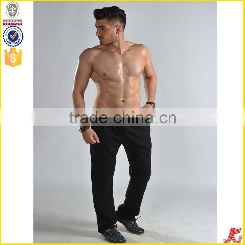 OEM knitted cheap black pants for men