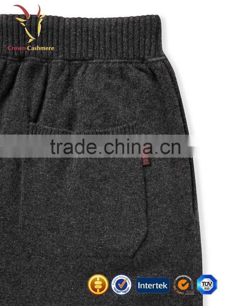 Factory sales fashion men's knitted cashmere pants