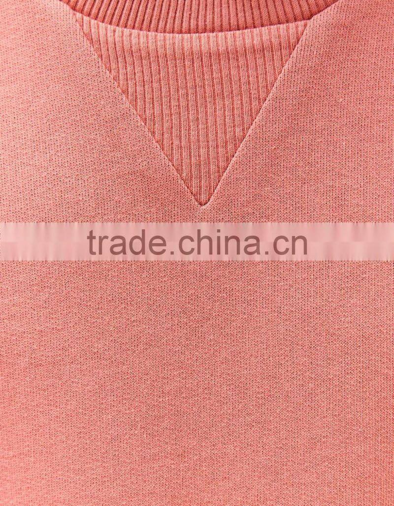 2017 custom latest half sleeve sweater,3/4 length sleeve knit oversized sweater