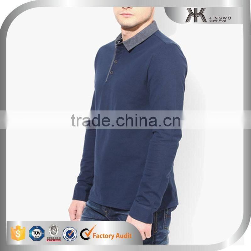 Man Long Sleeve Polo Style Shirts Solid Casual Tops,Men's Clothing