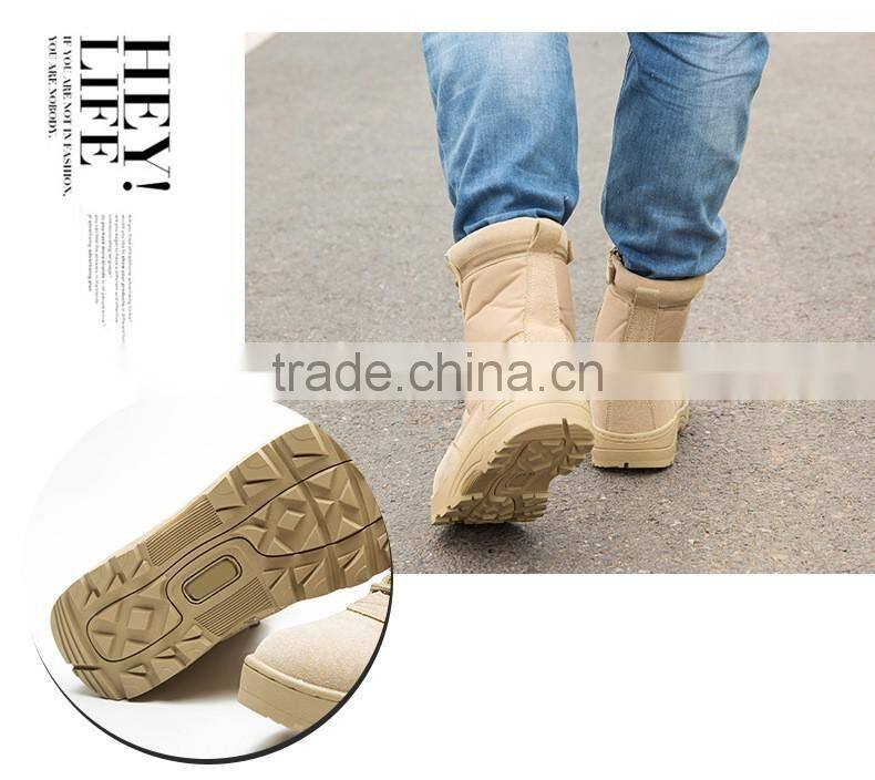 2016 new fashion durable army tactical combat boots casual leisure boots