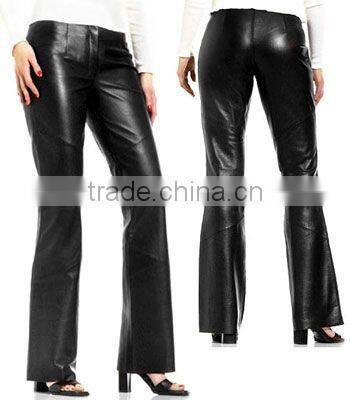 women leather pant