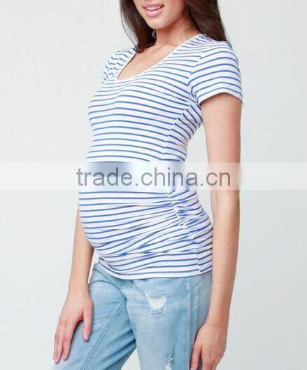 Wholesale maternity womens clothes cotton t-shirt 2017
