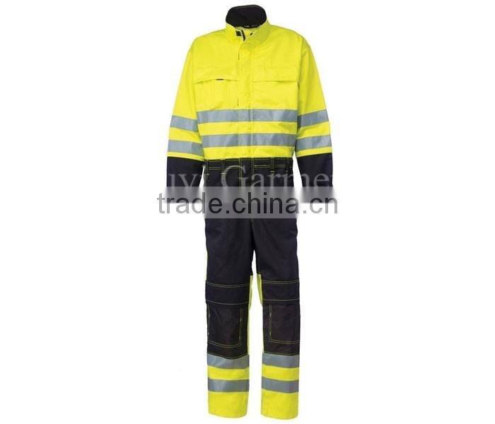 Two-Tone taped protex flame resistant safety coverall