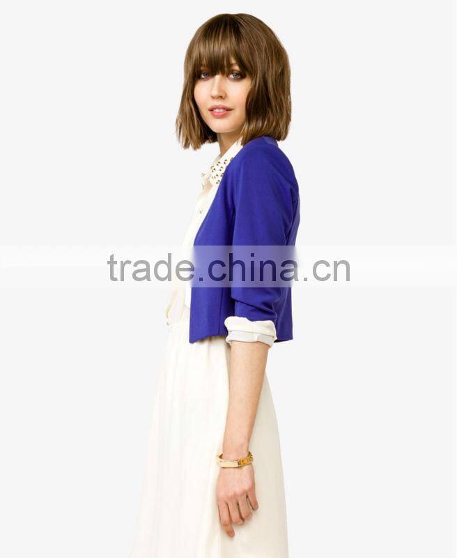Ladies' Cropped Open Blazer