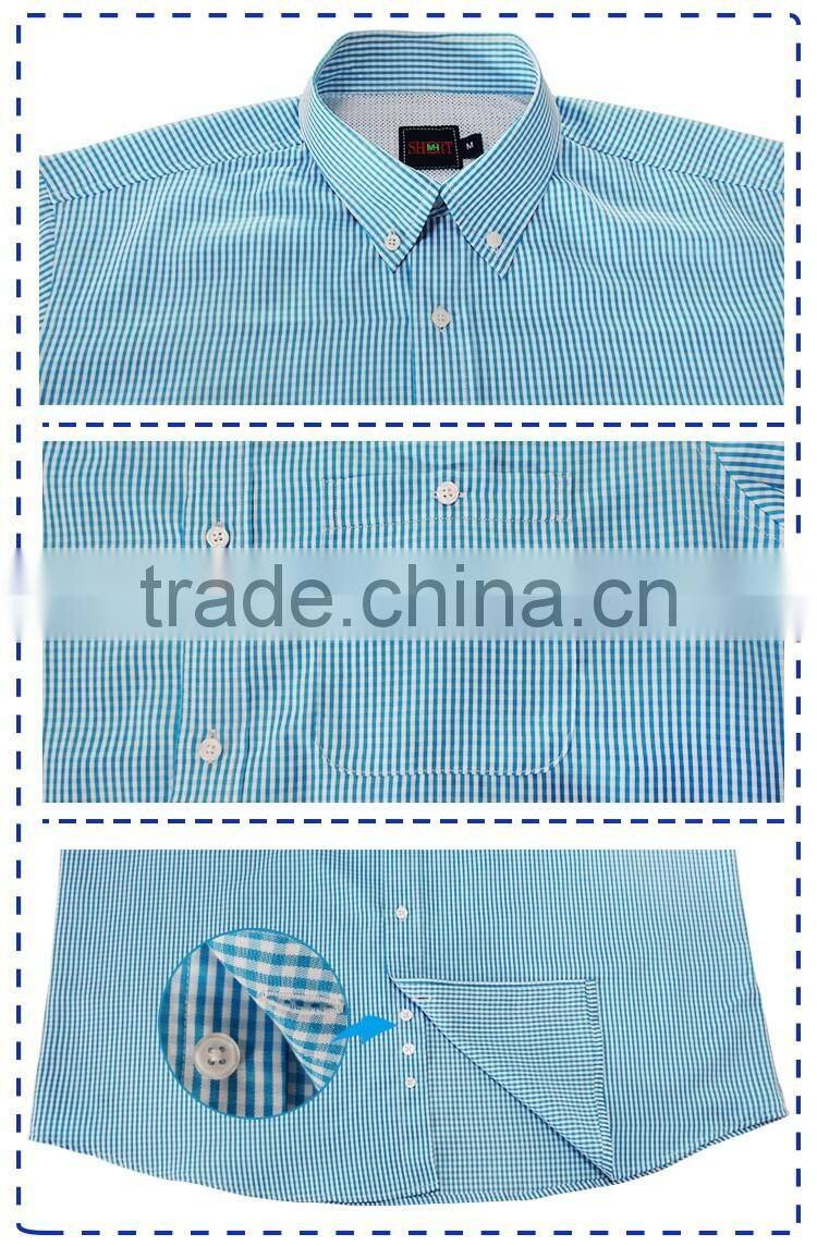 Latest shirts pattern for men fancy plaids printed t-shirt