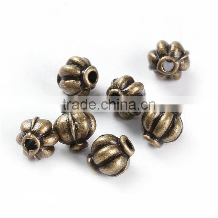 Zinc Based Alloy 3D Spacer Beads Lantern Antique Bronze