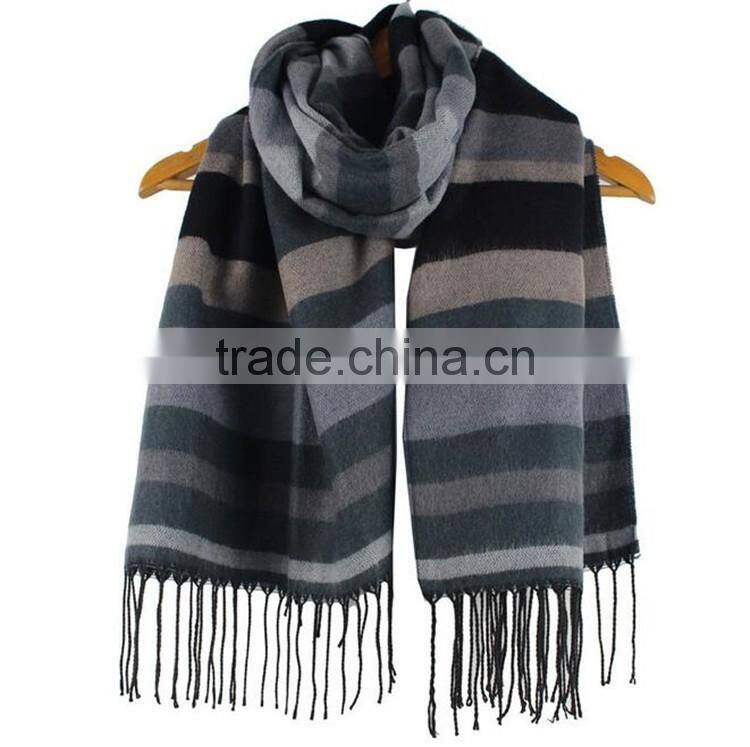 Factory supplier newest strip pashmina scarf from manufacturer