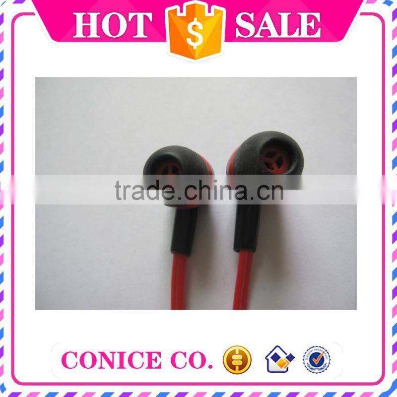 2015 newest mobile phone earphone cheap in ear stereo earphone with mic Silicone Earphones