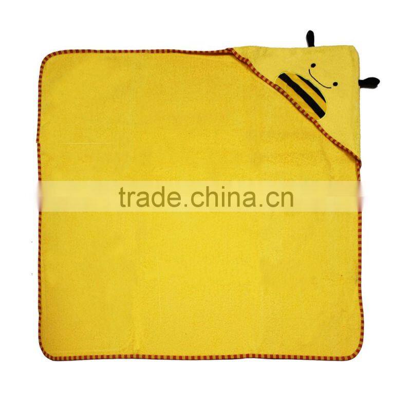 Custom design cotton baby organic hooded animal towel