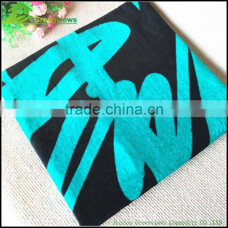 Promotional beach towel organic cotton towel printed beach towel cutom