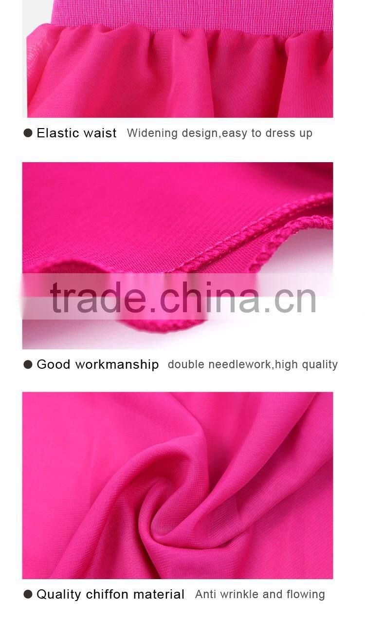 Training Chiffon Wrap Skirt Short Ballet Skirt